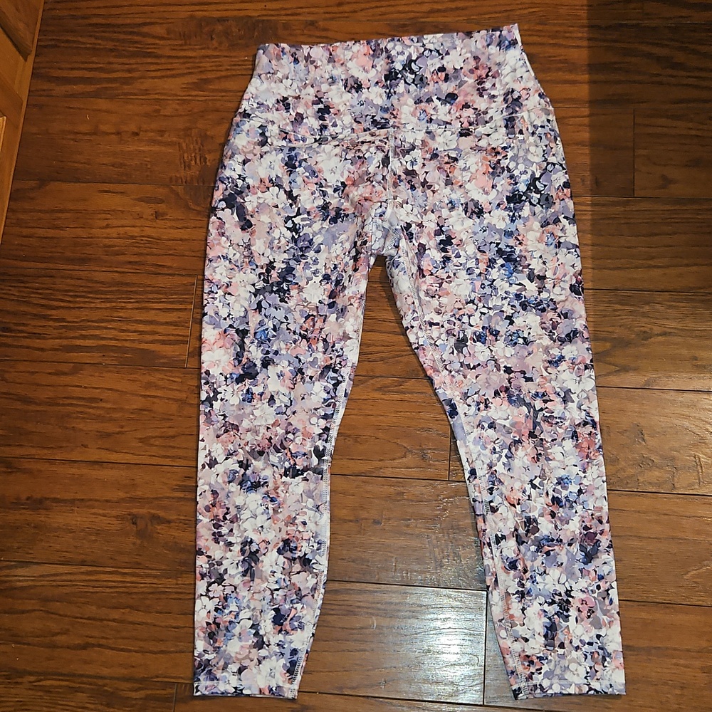 Women's Floral Active Leggings - Pink Multi